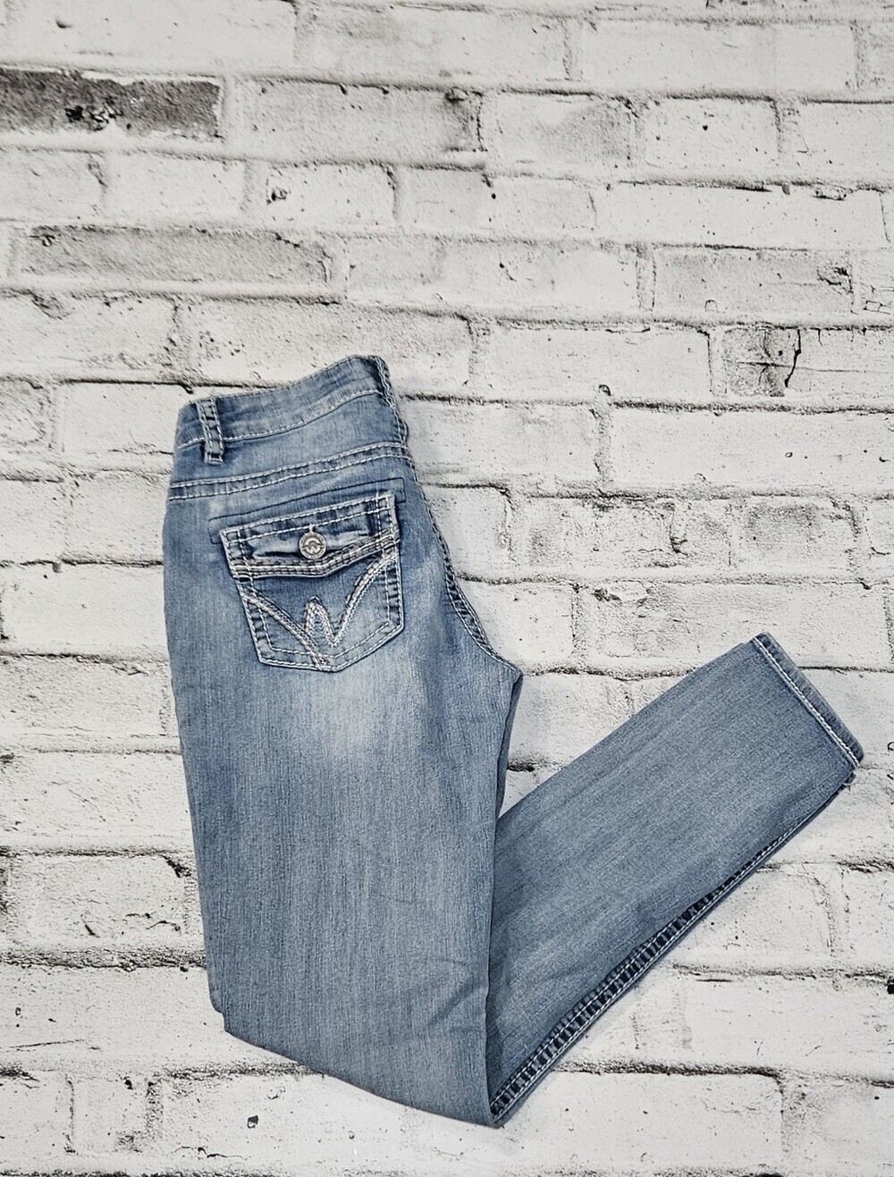 Warehouse One Bootcut Jeans Size 9 Light Wash Stretch Denim Jeans